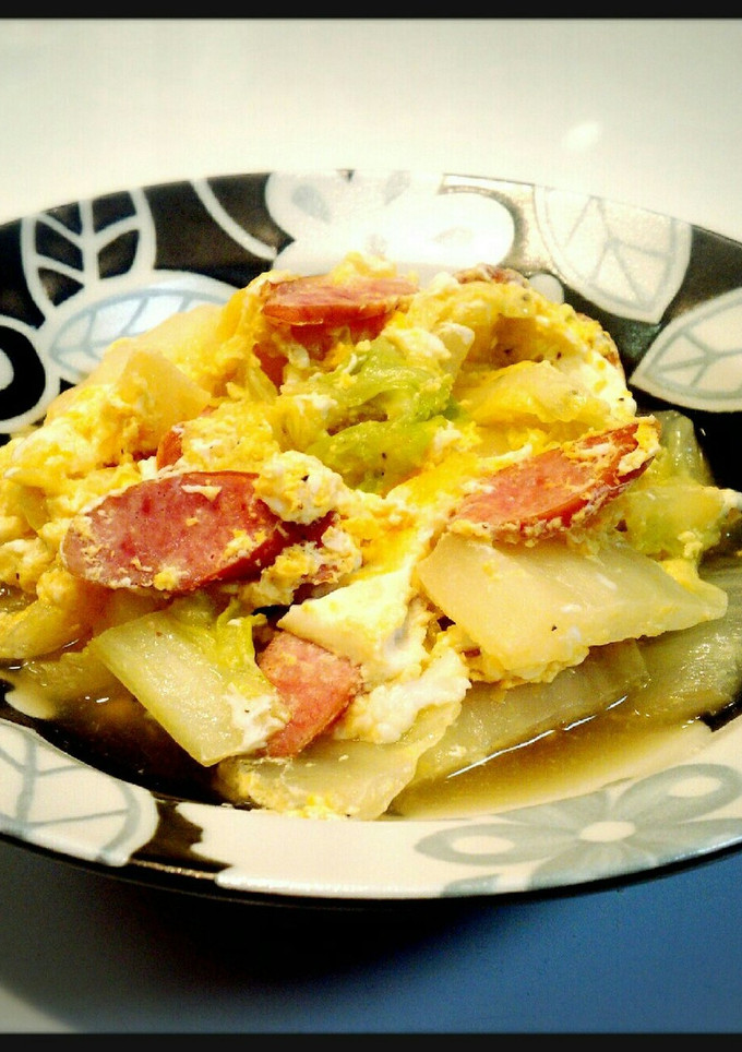 バター香る♪白菜の洋風卵とじ-レシピのメイン写真
