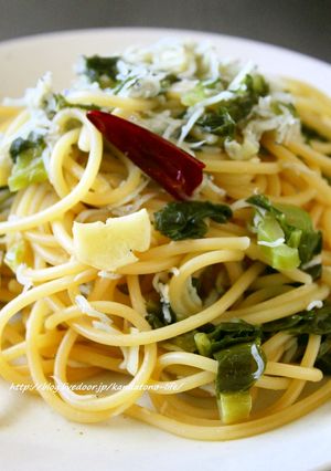 春の香り♪釜揚げシラスと高菜のパスタ-レシピのメイン写真