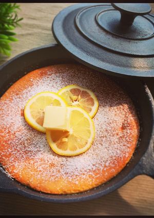 HMでスフレパンケーキ*スキレット-レシピのメイン写真