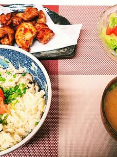 キノコと明太子の炊き込みご飯-レシピのメイン写真