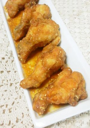 鶏手羽元揚げの中華浸し。-レシピのメイン写真
