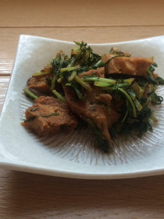☆車麩と水菜の味噌炒め-レシピのメイン写真