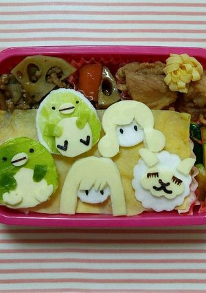 ペンギン(すみっこ),女の子,キャラ弁-レシピのメイン写真