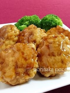 えのき入り!鶏むね肉つくねの中華照り焼き-レシピのメイン写真