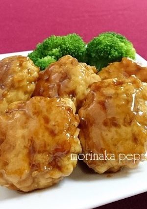 えのき入り！鶏むね肉つくねの中華照り焼き-レシピのメイン写真
