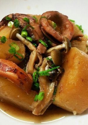 いかとじゃがいもと大根の煮物-レシピのメイン写真