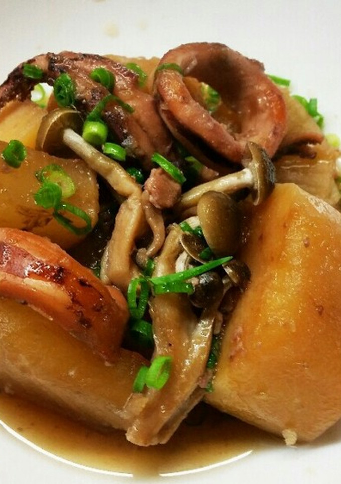 いかとじゃがいもと大根の煮物-レシピのメイン写真