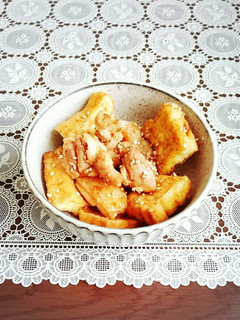 **鶏ももと厚揚げの名古屋手羽先風**-レシピのメイン写真