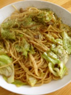 ダイソーアンチョビきのこパスタ-レシピのメイン写真