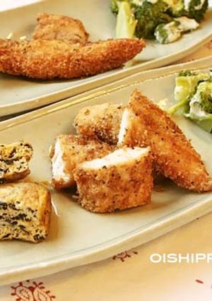 玉子、粉不要ダイエットささみフライ-レシピのメイン写真