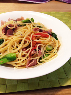 ホタルイカと菜の花の春パスタ-レシピのメイン写真