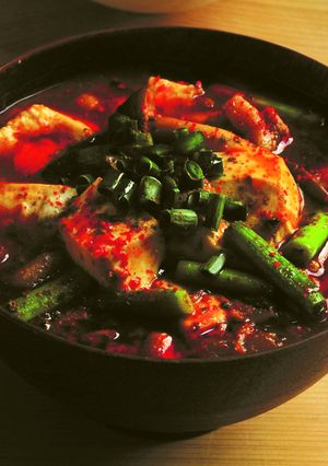 麻婆豆腐を食べるおかずスープに♪五目麻婆-レシピのメイン写真