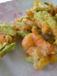 ★そら豆とエビのかき揚げ★-レシピのメイン写真