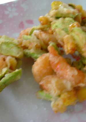 ★そら豆とエビのかき揚げ★-レシピのメイン写真