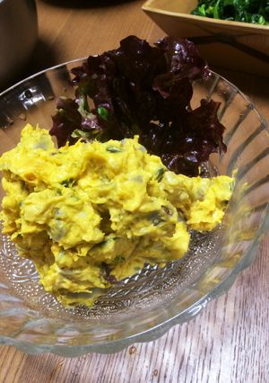 お弁当のおかず 南瓜と薩摩芋のサラダ-レシピのメイン写真