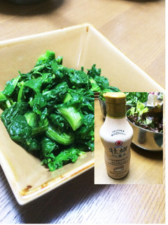お弁当のおかず 菜花お浸し-レシピのメイン写真