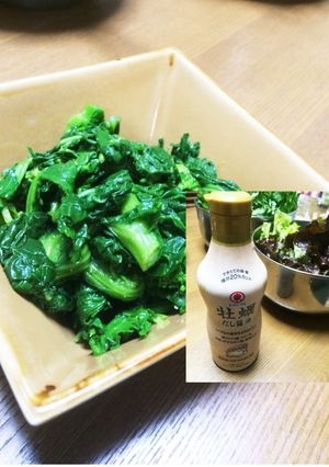 お弁当のおかず 菜花お浸し-レシピのメイン写真