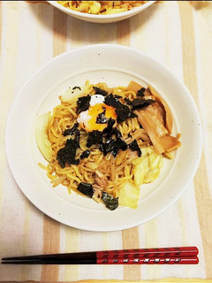 手作りチャーシュー入り!簡単焼きラーメン-レシピのメイン写真