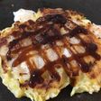 サツマイモのお好み焼き、甘〜い