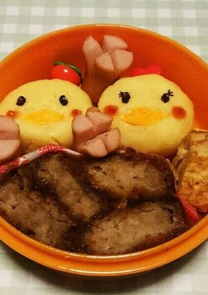 ツムツムドナルド&ディジー弁当-レシピのメイン写真