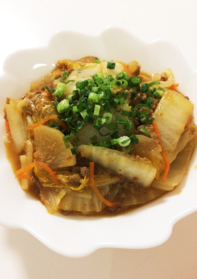 簡単☆うまっ!!白菜と大根の肉味噌炒め-レシピのメイン写真