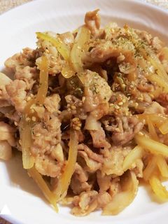 ごはんが進む!豚肉と玉ねぎの甘辛炒め-レシピのメイン写真