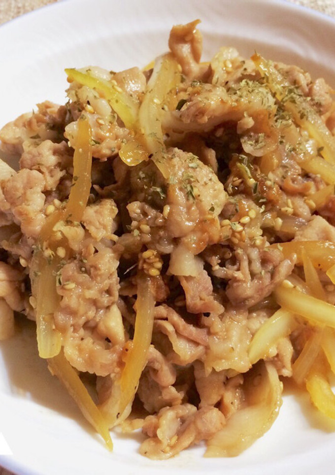 ごはんが進む！豚肉と玉ねぎの甘辛炒め-レシピのメイン写真
