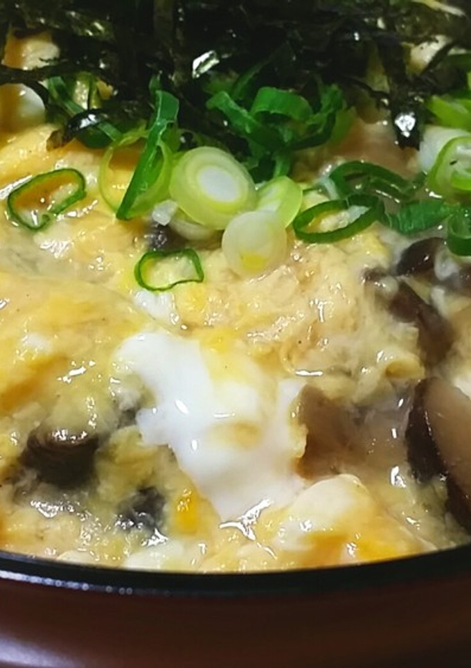 きのこの卵とじ丼-レシピのメイン写真