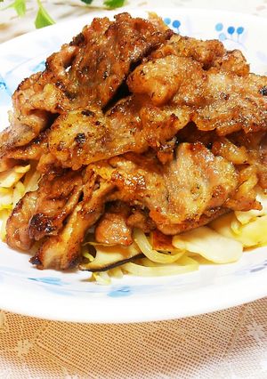 ご飯がっつり！！簡単豚バラ炒め　　-レシピのメイン写真