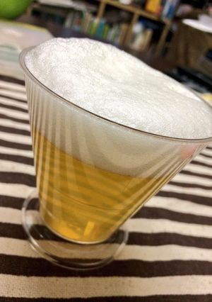 バレンタインにビール風ゼリー♩-レシピのメイン写真