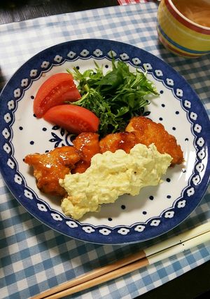 ヘルシー♡フライパン1つでチキン南蛮-レシピのメイン写真