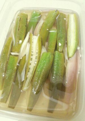 簡単おつまみ ミョウガとオクラのお漬物-レシピのメイン写真