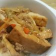 白菜と厚揚げのひき肉あんかけ煮