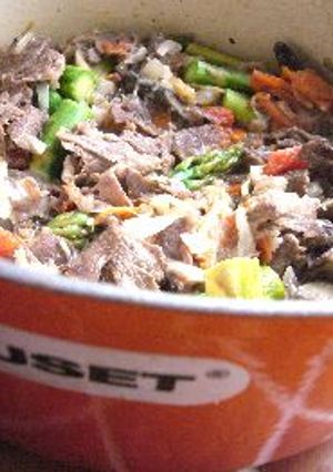 ありもの野菜と牛肉のクリチ煮-レシピのメイン写真