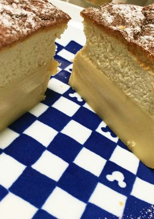 簡単にできた♪魔法のマジックケーキ-レシピのメイン写真