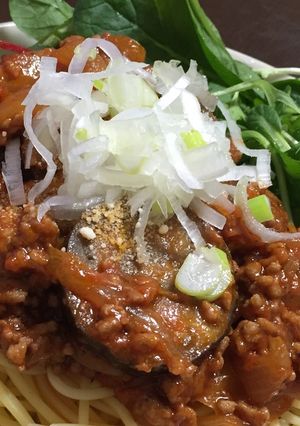たっぷりナスのボロネーゼ!-レシピのメイン写真