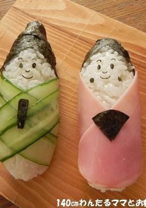 簡単★ひな祭りのデコスティックおにぎり-レシピのメイン写真