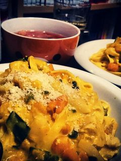 かぼちゃクリームパスタ-レシピのメイン写真
