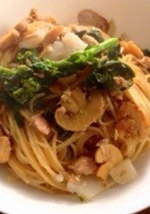 菜の花と蕪のシーチキンパスタゆずすこ味-レシピのメイン写真