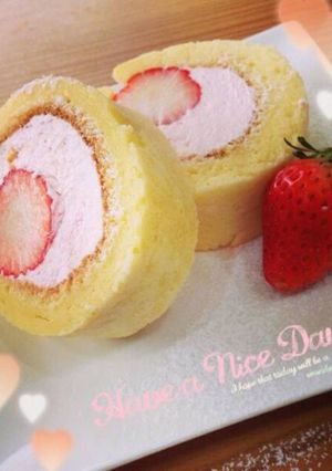 フワフワロールケーキ♪無水鍋 QC使用-レシピのメイン写真