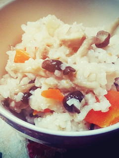 モチモチ♡お餅で炊き込みご飯-レシピのメイン写真
