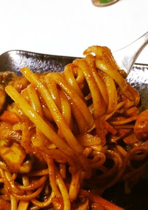 漫画再現 キッチンたちばな流ナポリタン-レシピのメイン写真