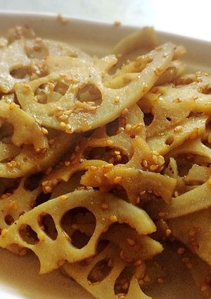 レンコンのきんぴら ゴマ山椒風味-レシピのメイン写真