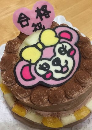 低コス 生チョコ2段デコレーションケーキ-レシピのメイン写真
