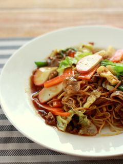 香味ペーストで作るあんかけ焼きそば-レシピのメイン写真