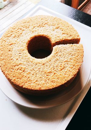 キャラメル風味の紅茶のシフォンケーキ-レシピのメイン写真