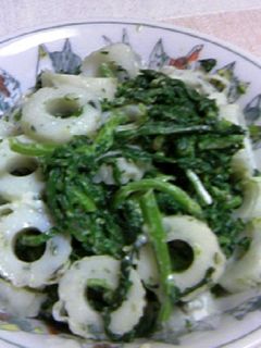 春菊とちくわの和え物-レシピのメイン写真