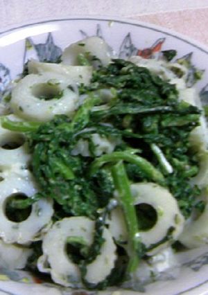 春菊とちくわの和え物-レシピのメイン写真
