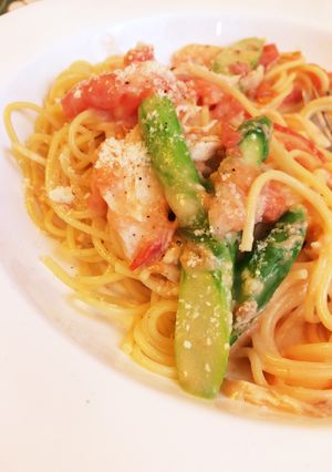 子供と一緒に♡チキントマトクリームパスタ-レシピのメイン写真