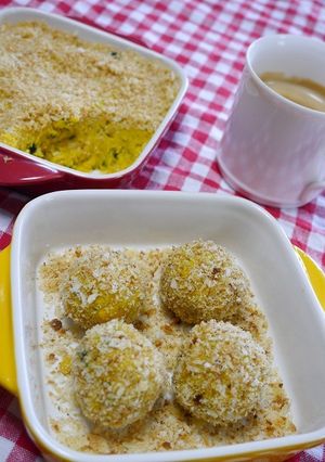 レンジで簡単!揚げないかぼちゃコロッケ-レシピのメイン写真